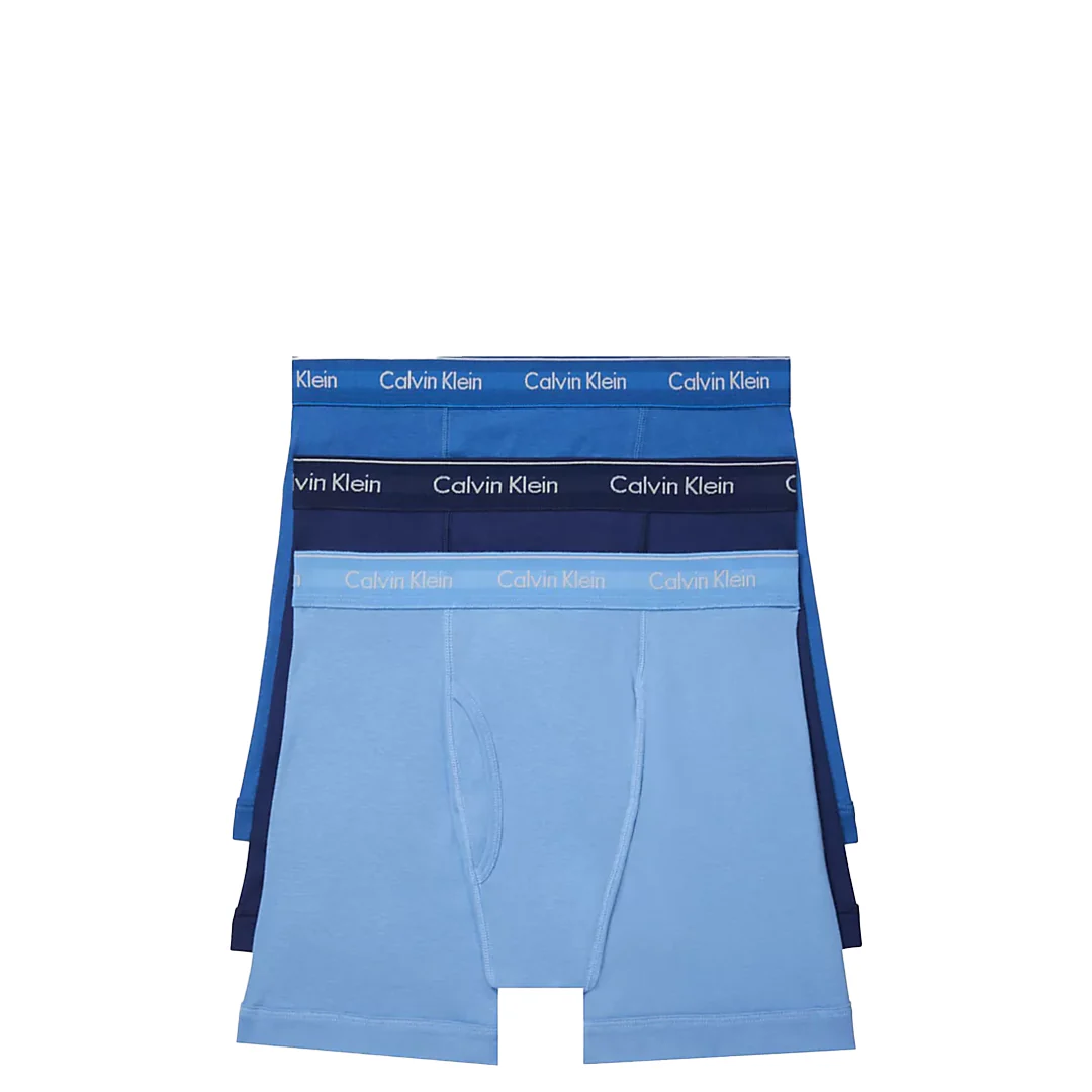 3-PACK CLASSIC FIT BOXER BRIEFS BLUE