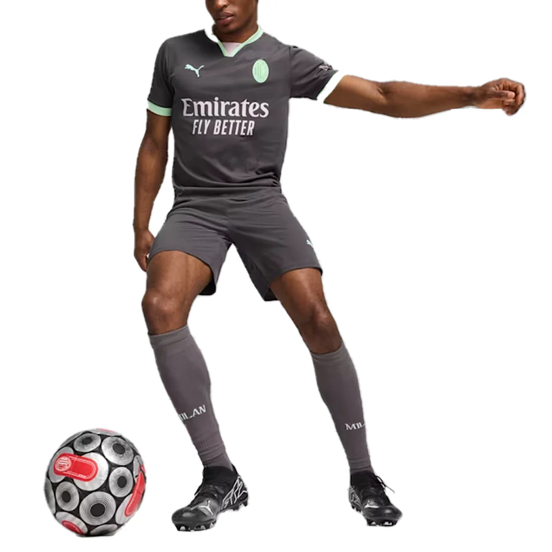 AC MILAN 24/25 REPLICA THIRD JERSEY SHADOW GREY/FRESH MINT - Image 3