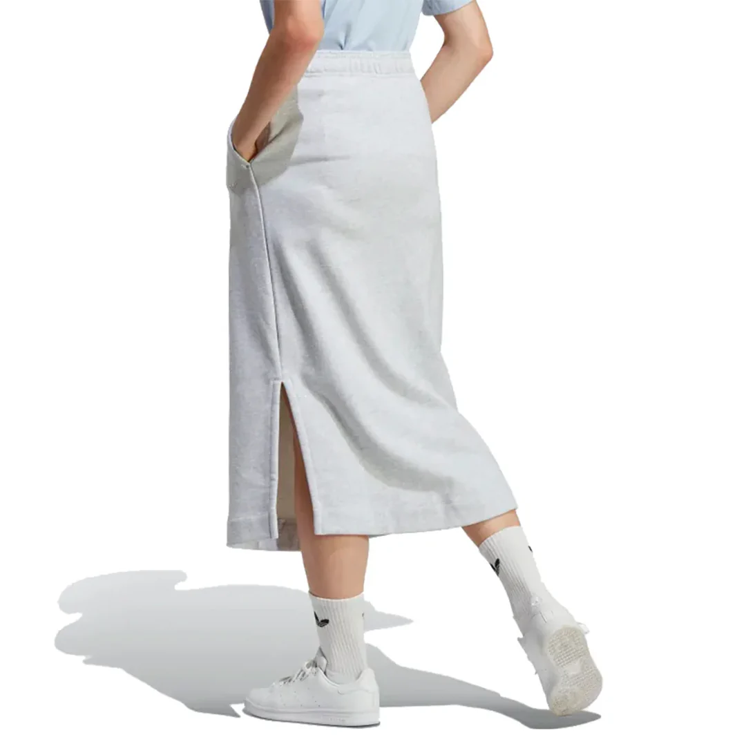 WOMEN'S PREMIUM ESSENTIALS SKIRT LIGHT GREY HEATHER - Image 3