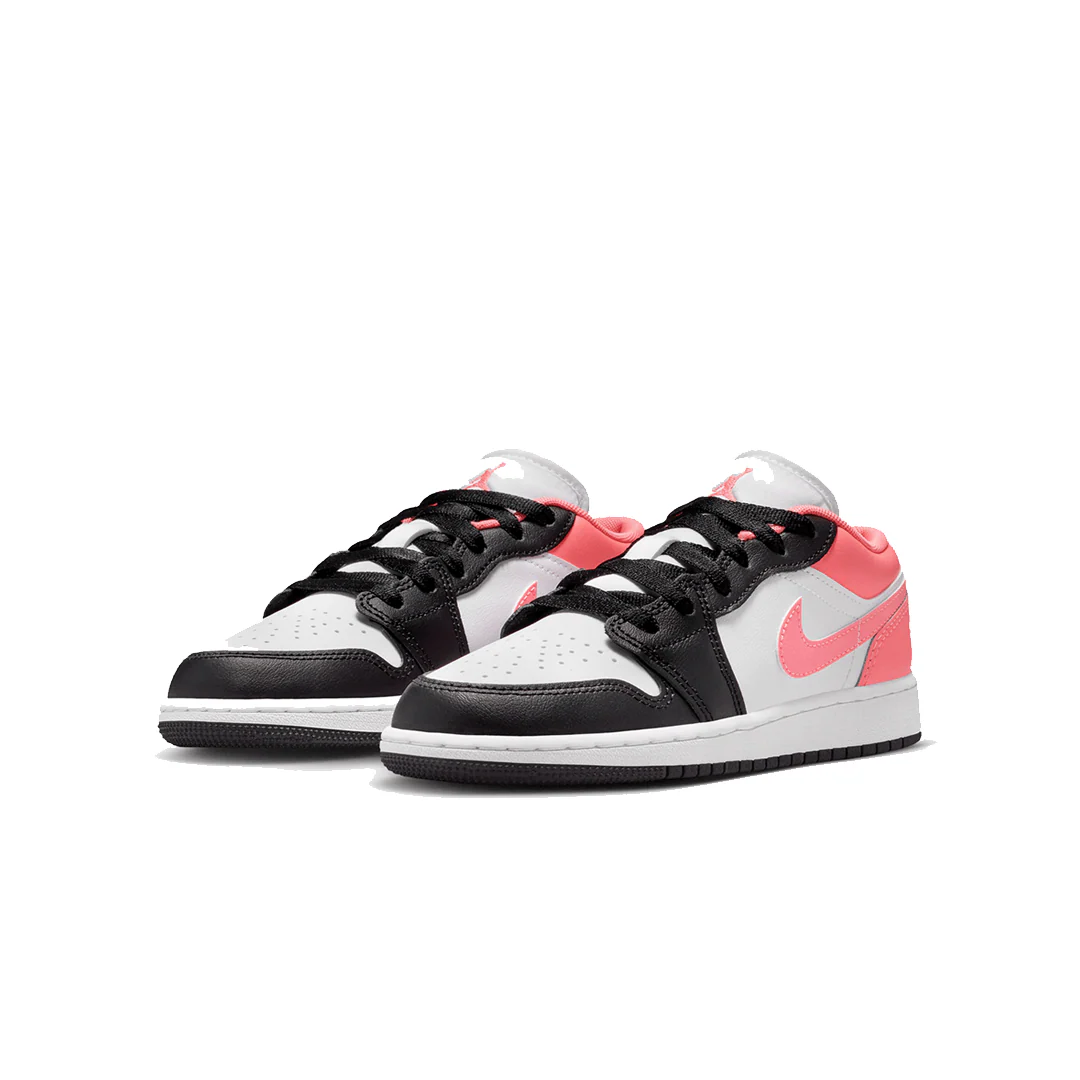AIR JORDAN 1 LOW GS BLACK WHITE PINK - Image 2