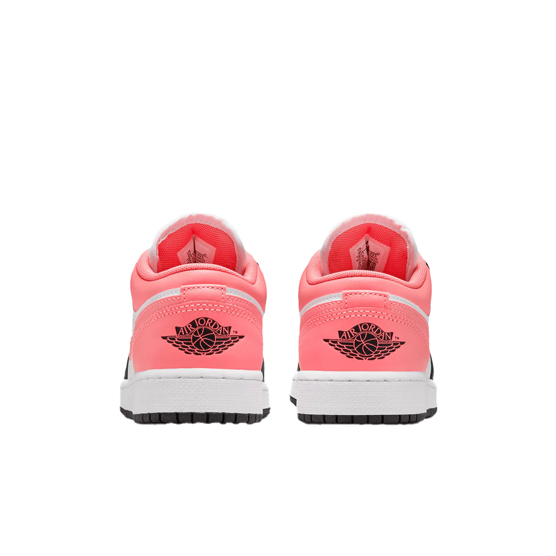 AIR JORDAN 1 LOW GS BLACK WHITE PINK - Image 3