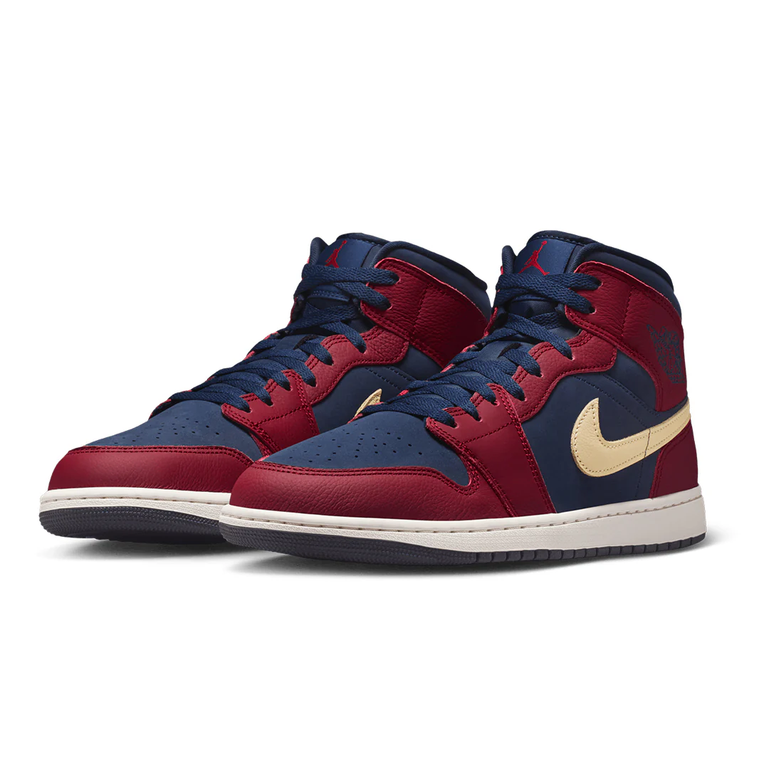 AIR JORDAN 1 MID SE TEAM RED/ PALE VANILLA - Image 2