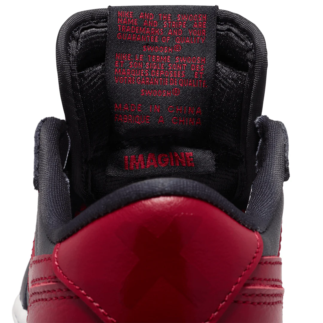 AIR JORDAN 1 RETRO LOW OG (GS) VARSITY RED / SUMMIT WHITE "BANNED" - Image 7