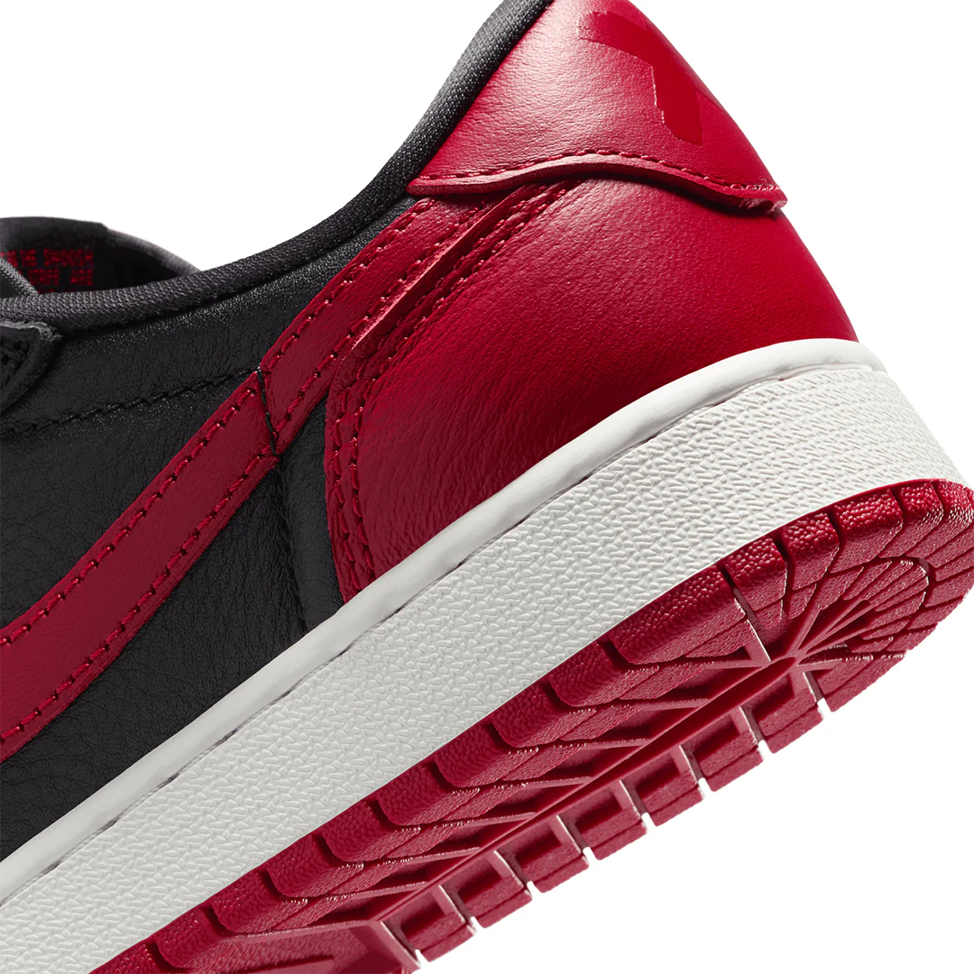 AIR JORDAN 1 RETRO LOW OG (GS) VARSITY RED / SUMMIT WHITE "BANNED" - Image 8