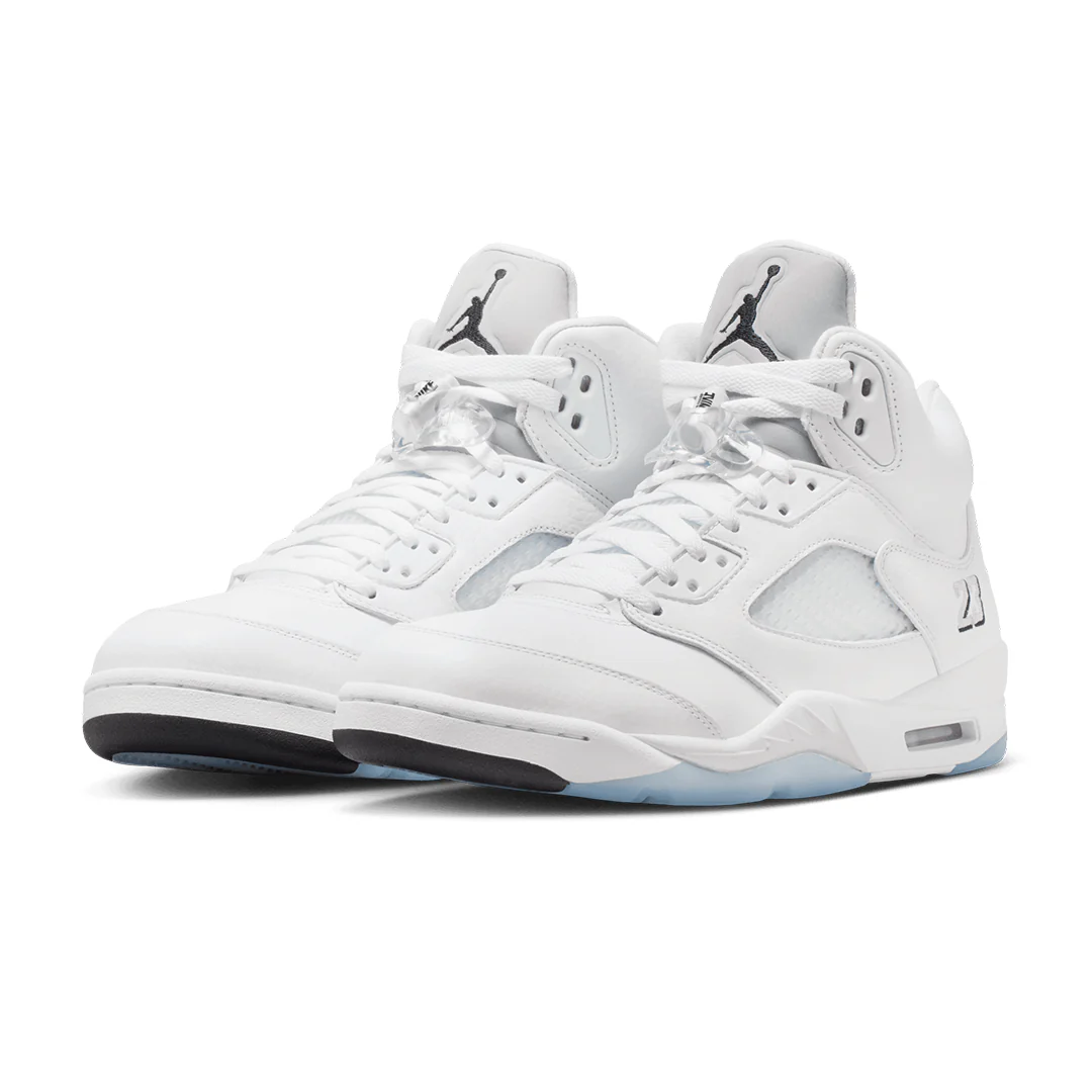 AIR JORDAN 5 RETRO 'WHITE METALLIC' - Image 3