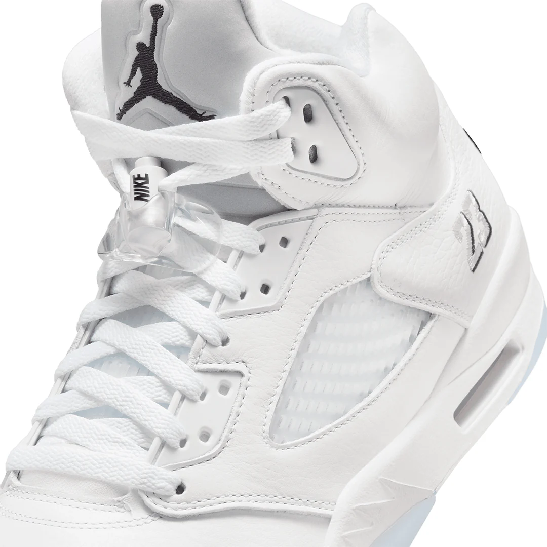 AIR JORDAN 5 RETRO 'WHITE METALLIC' - Image 7