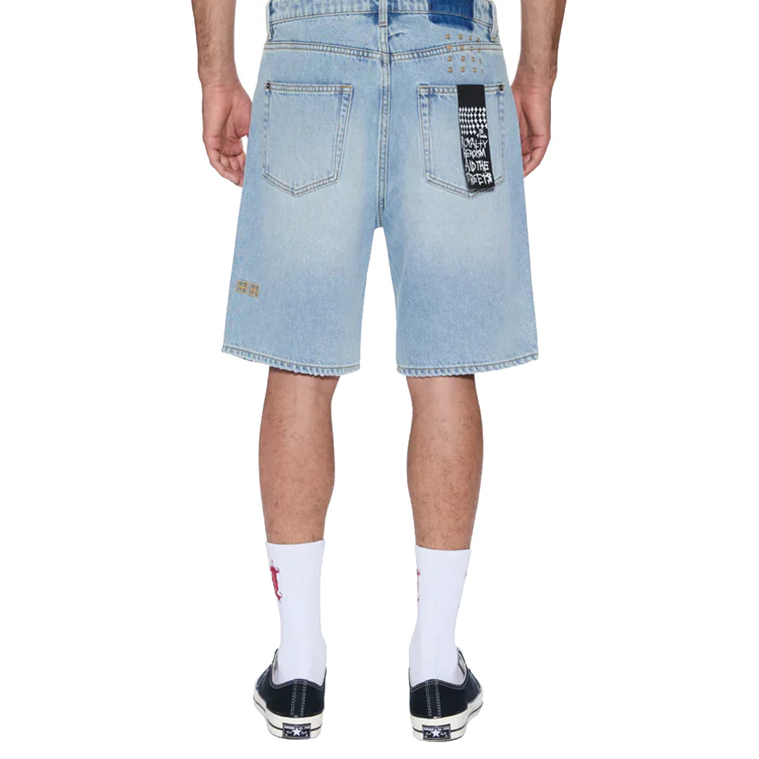 ANTI KRYSTAL DENIM SHORTS BLUE - Image 2