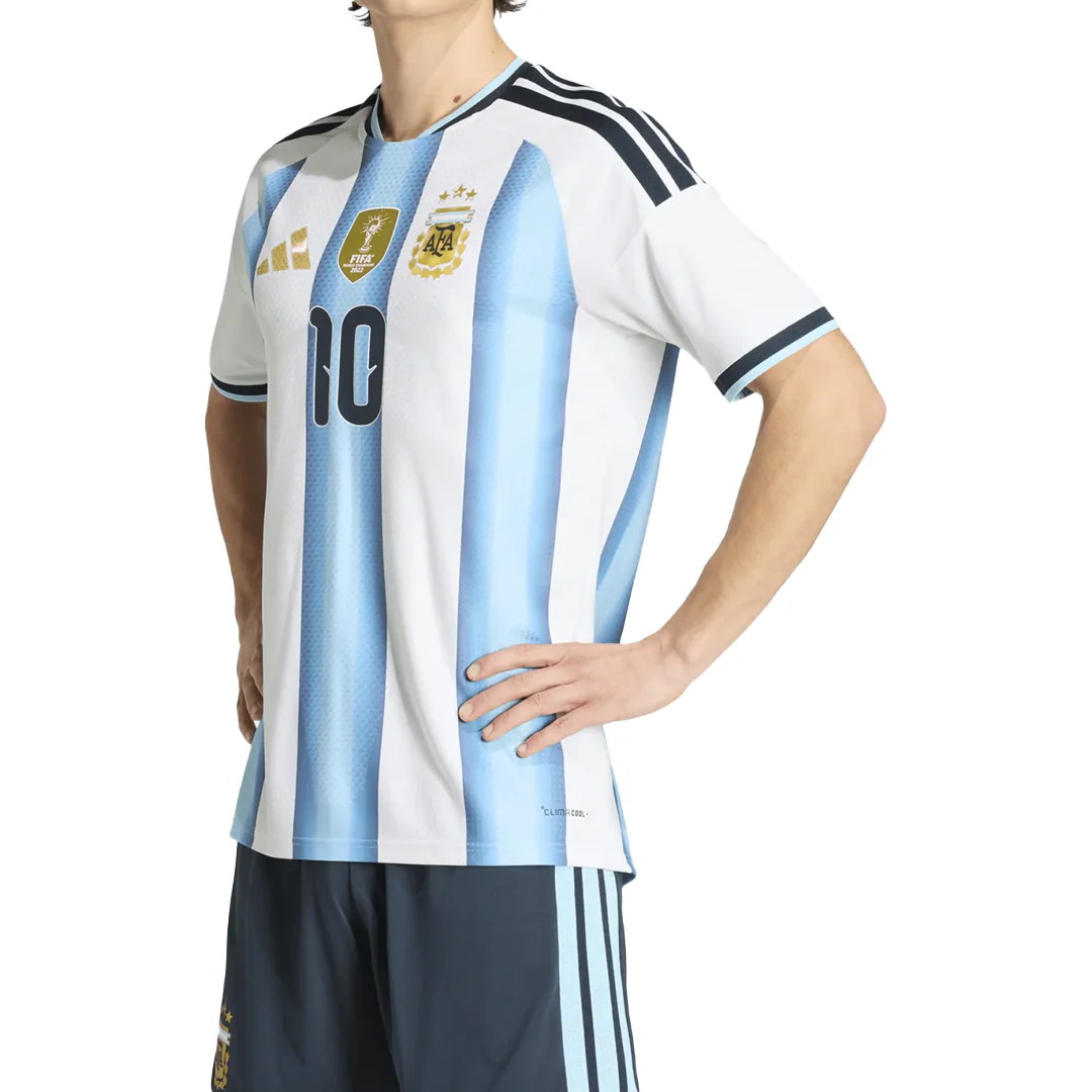 ARGENTINA 26 HOME MESSI AUTHENTIC JERSEY WHITE/LIGHT BLUE - Image 4