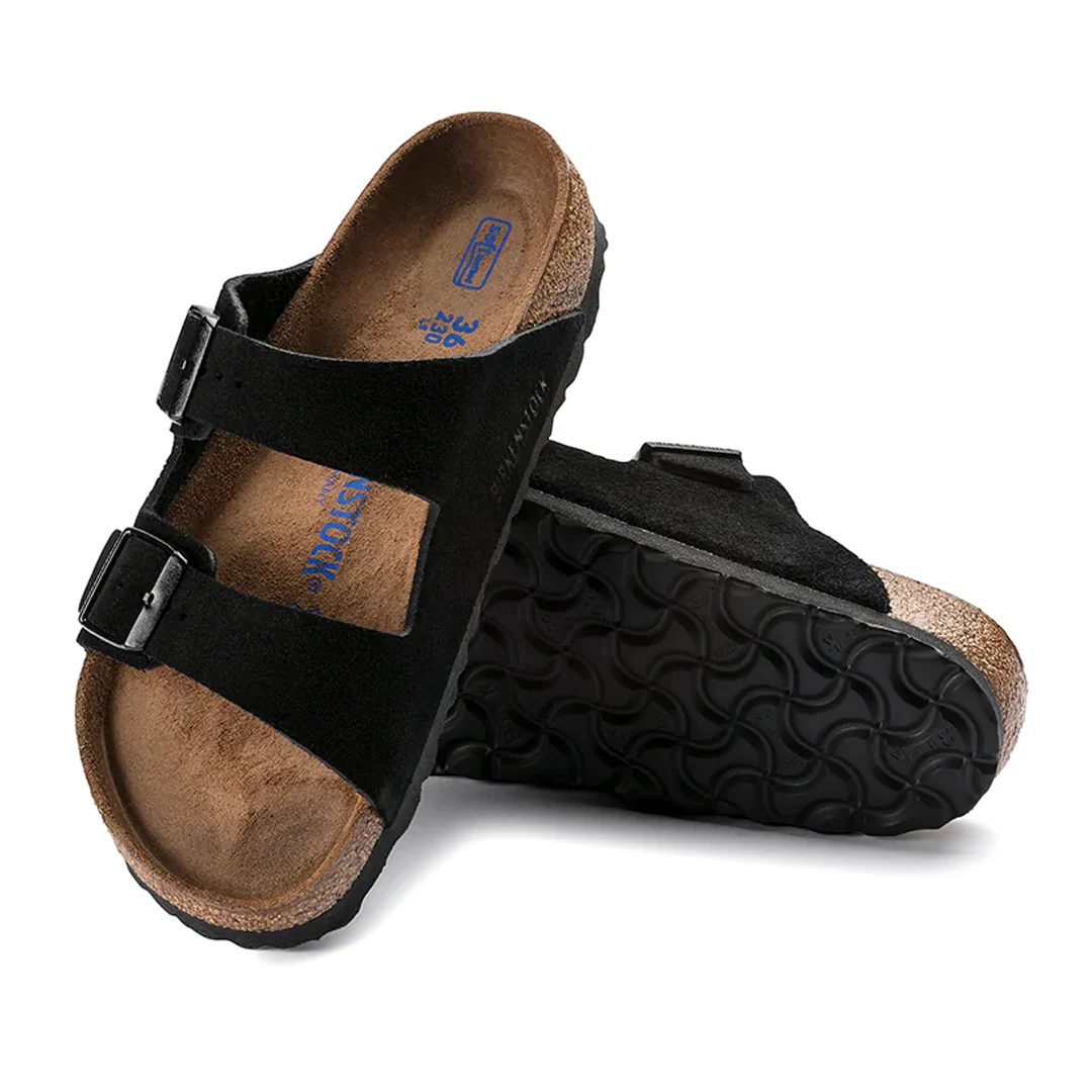 ARIZONA SOFT FOOTBED SUEDE LEATHER - BLACK - Image 3