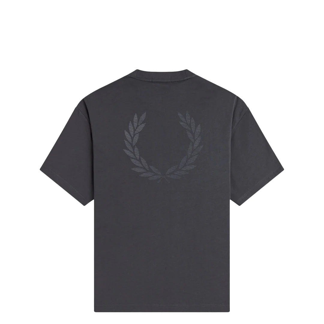 BACK PRINT LAUREL WREATH T-SHIRT ANCHOR GREY - Image 4