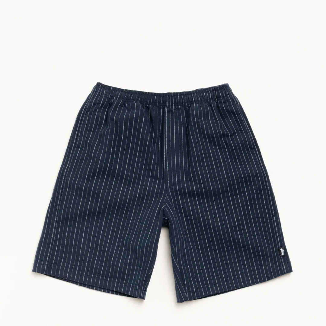BAGGY BEACH SHORTS NAVY STRIPE