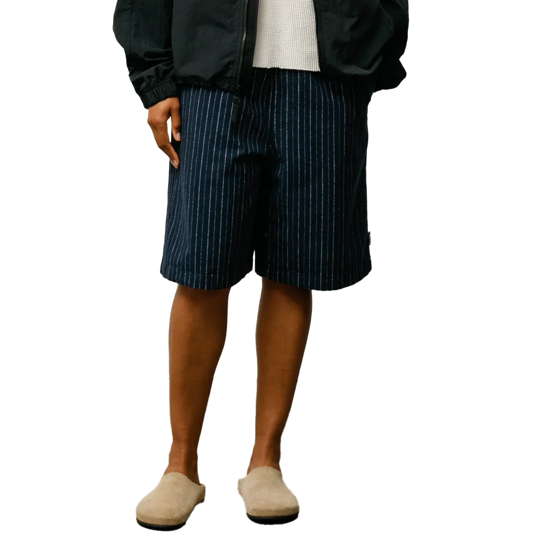 BAGGY BEACH SHORTS NAVY STRIPE - Image 2