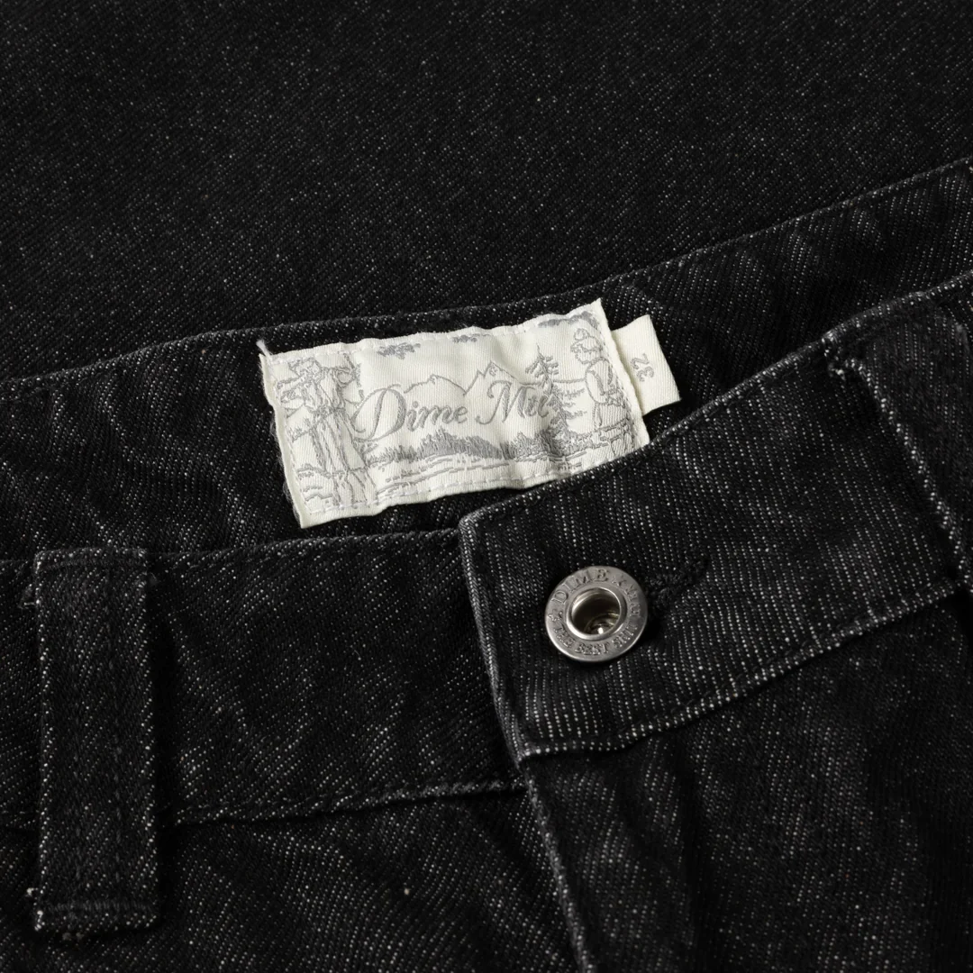 BAGGY DENIM PANTS BLACK WASHED - Image 3