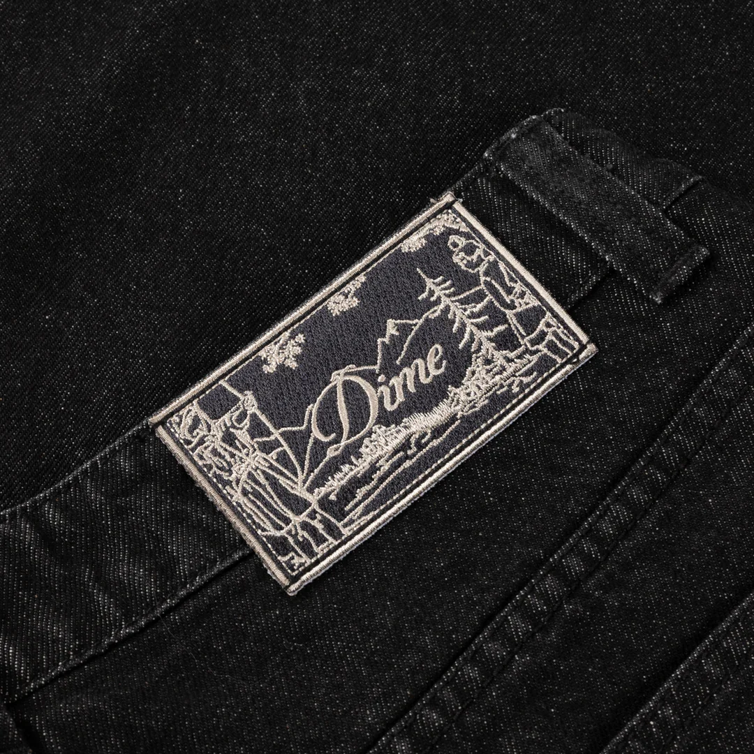 BAGGY DENIM PANTS BLACK WASHED - Image 4