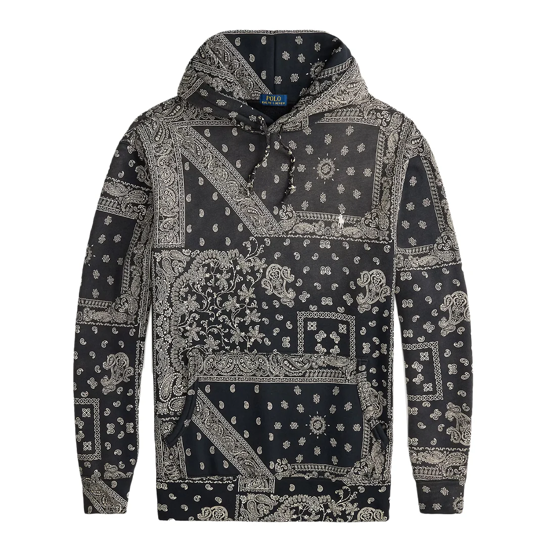BANDANA-PRINT FLEECE HOODIE - Image 2