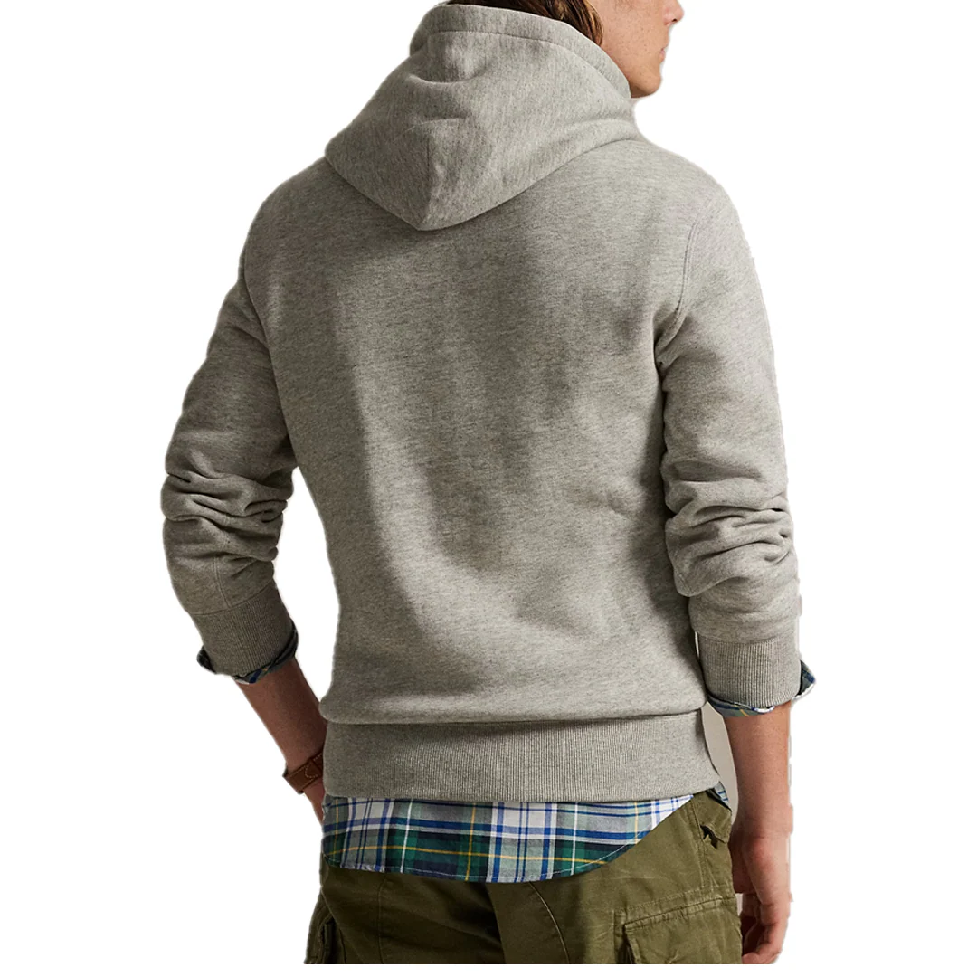 BEAR FLEECE HOODIE GREY - Image 3