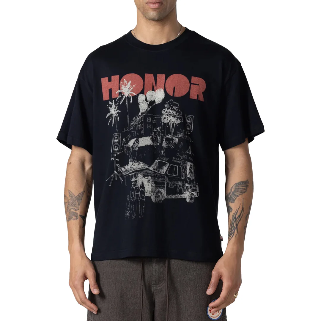 BLOCK PARTY T-SHIRT BLACK - Image 2