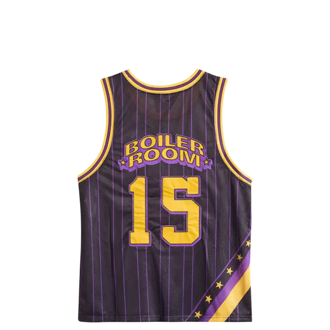 BASKETBALL JERSEY PURPLE/YELLOW - Image 2