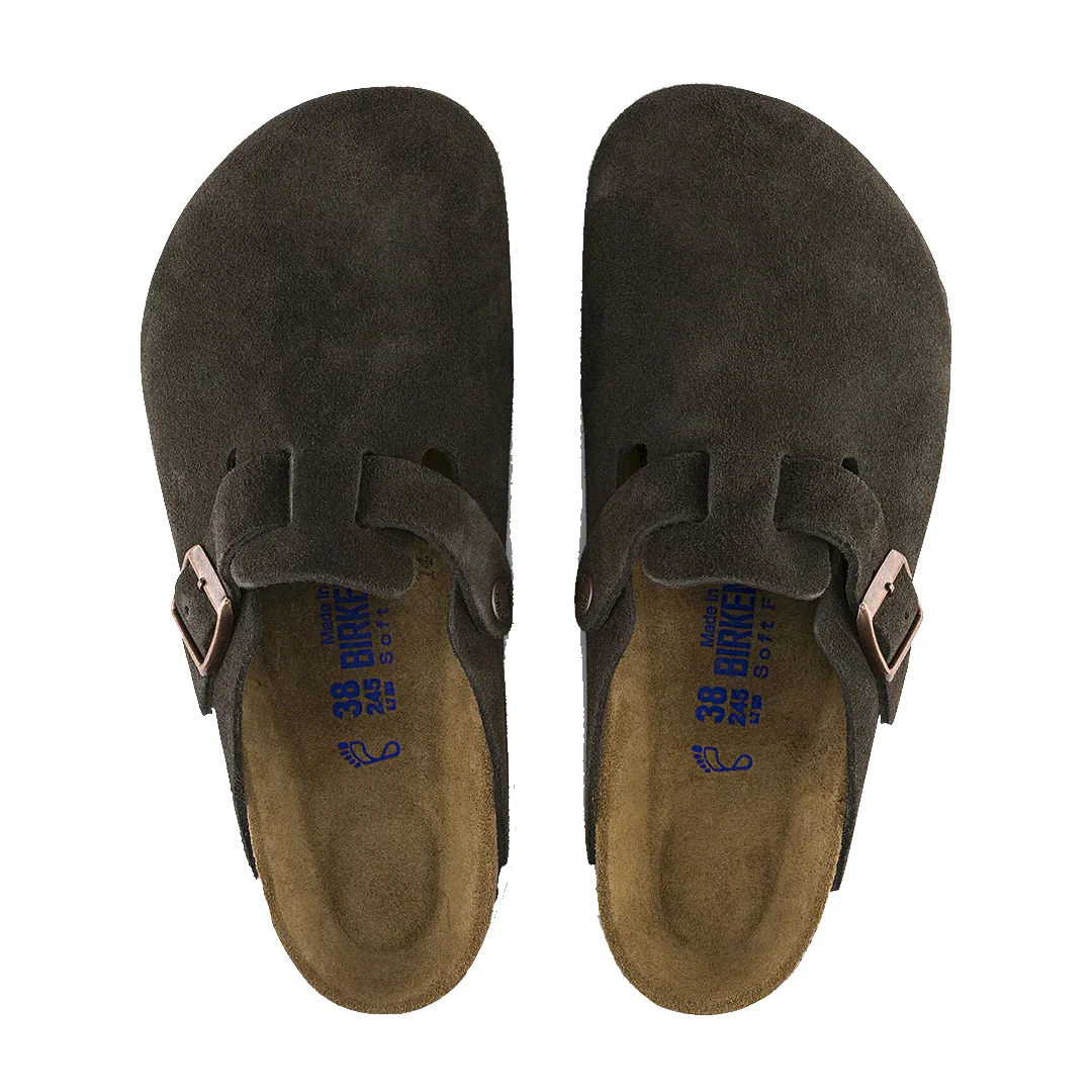 BOSTON SOFT FOOTBED SUEDE LEATHER - MOCHA - Image 4