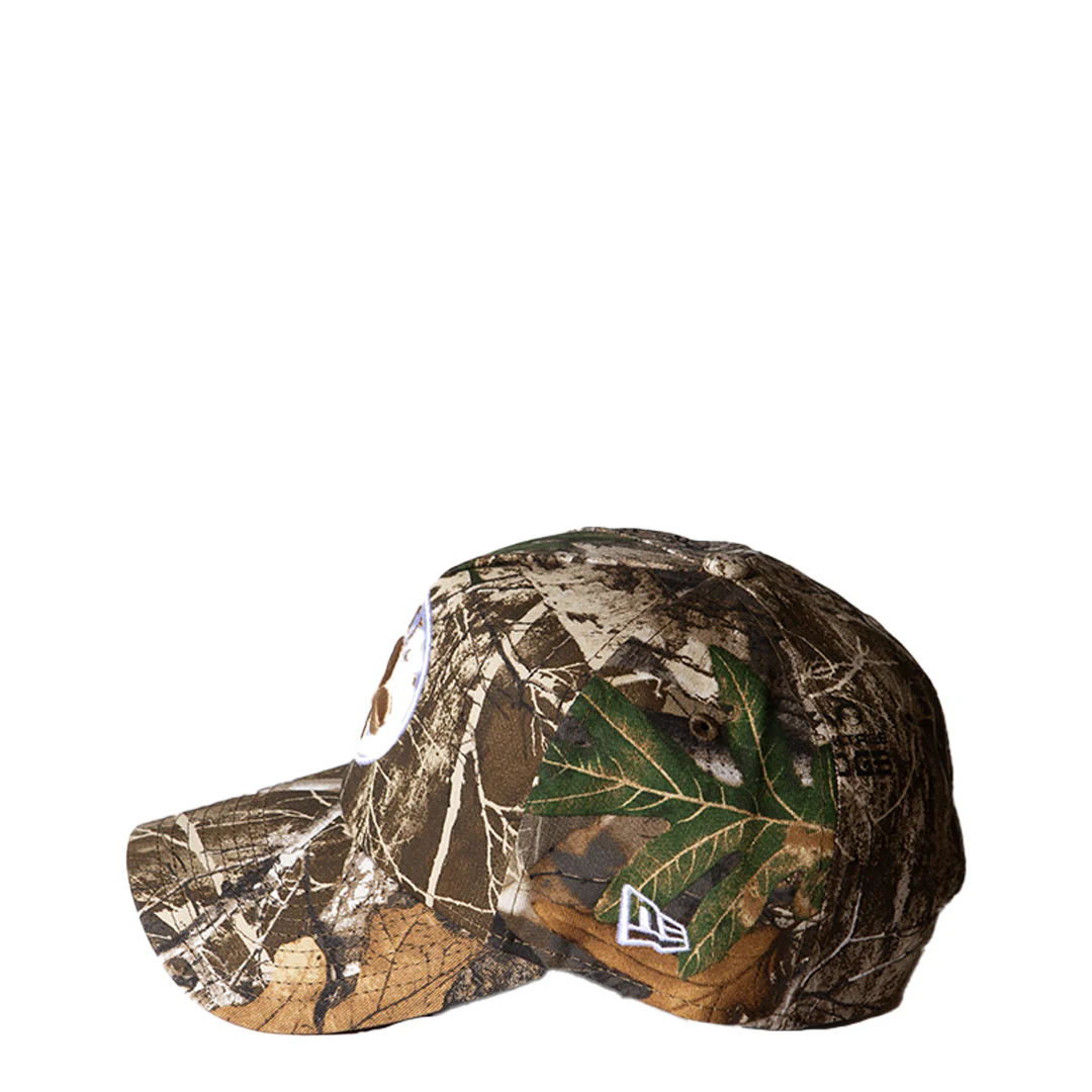 BOSTON CELTICS REALTREE KHAKI 9FORTY ADJUSTABLE A-FRAME CAP - Image 3
