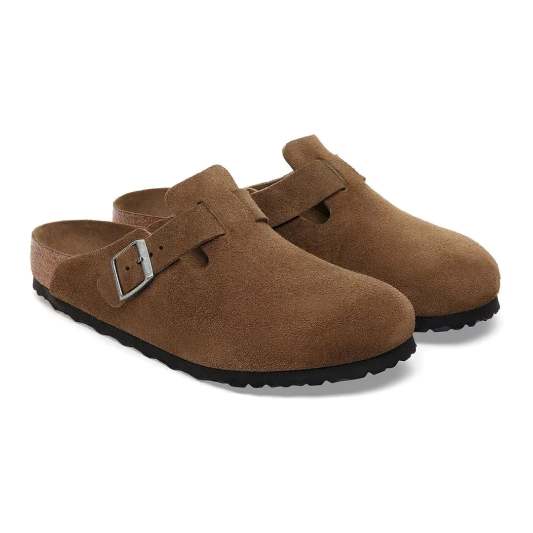 BOSTON SOFT FOOTBED SUEDE LEATHER - DARK TEA TONAL - Image 2
