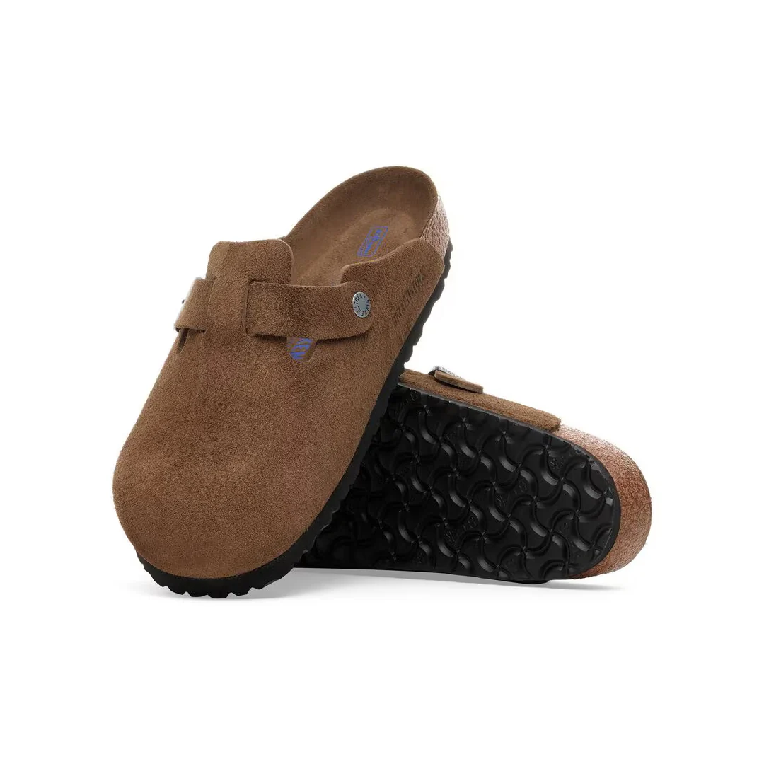 BOSTON SOFT FOOTBED SUEDE LEATHER - DARK TEA TONAL - Image 3