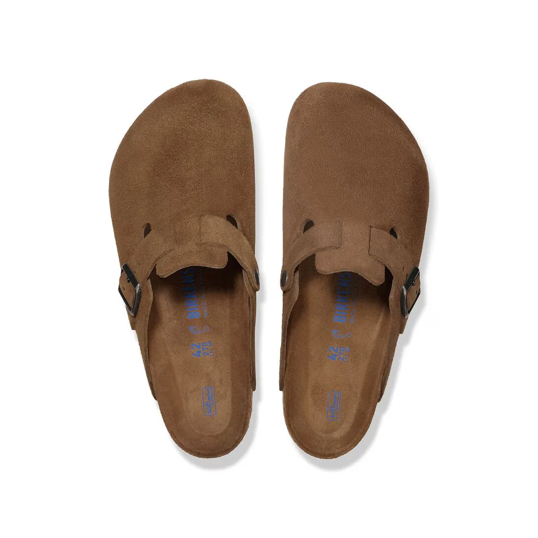 BOSTON SOFT FOOTBED SUEDE LEATHER - DARK TEA TONAL - Image 4