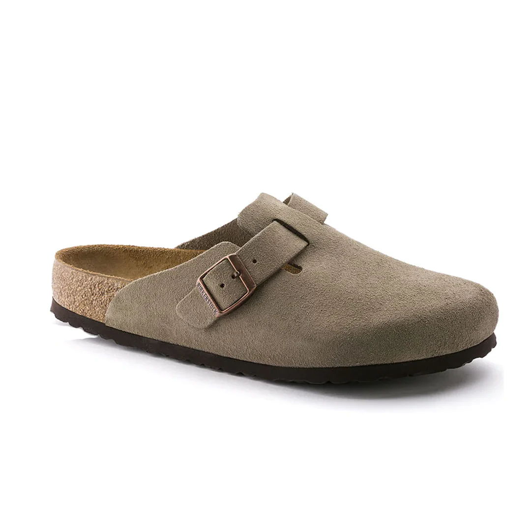 BOSTON SOFT FOOTBED SUEDE LEATHER - TAUPE - Image 3
