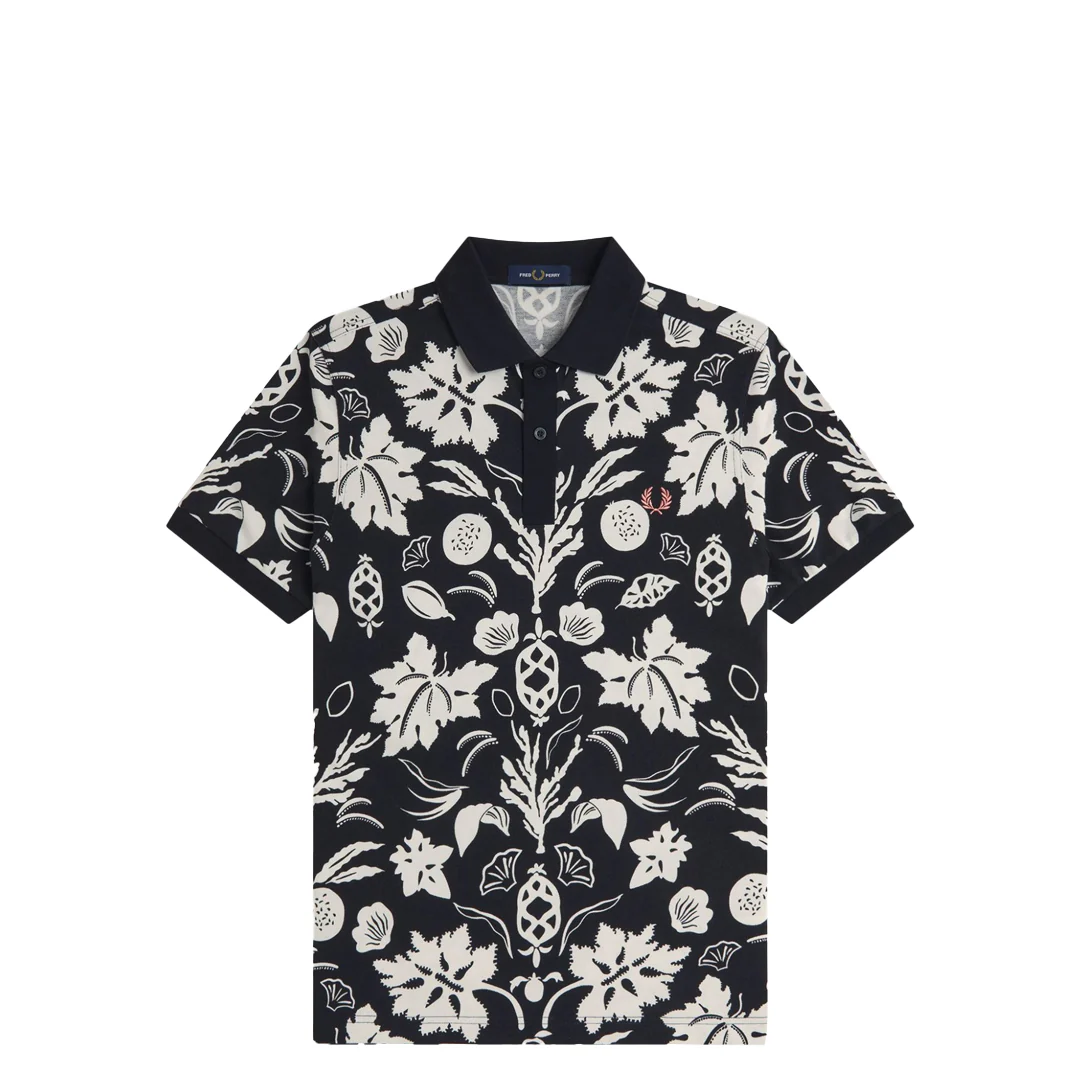 BOTANICAL PRINT POLO SHIRT