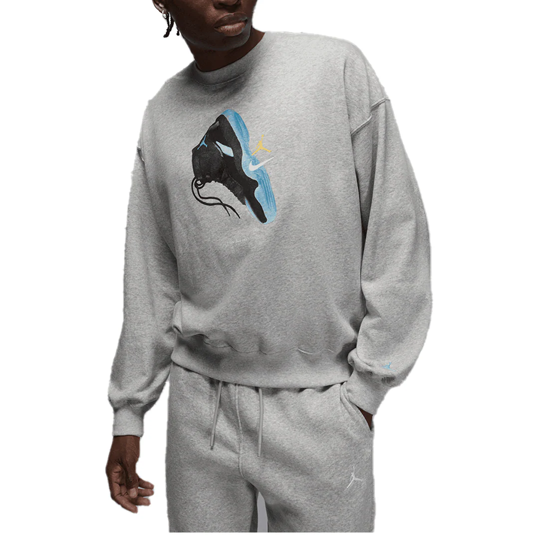 BROOKLYN FLEECE SWEATSHIRT HEATHER GREY