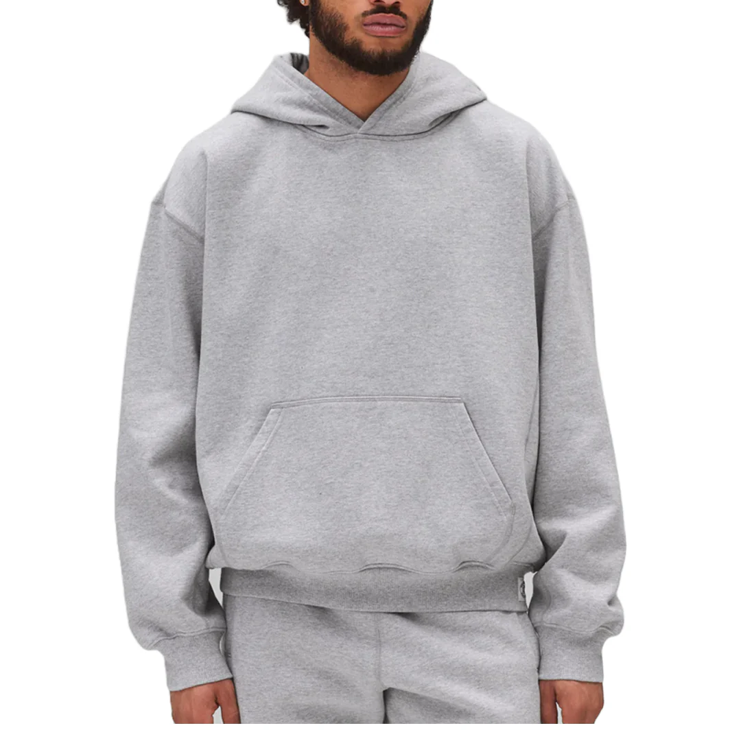 BRUSHED FLEECE '97 RELAXED HOODIE HEATHER GREY - Image 3