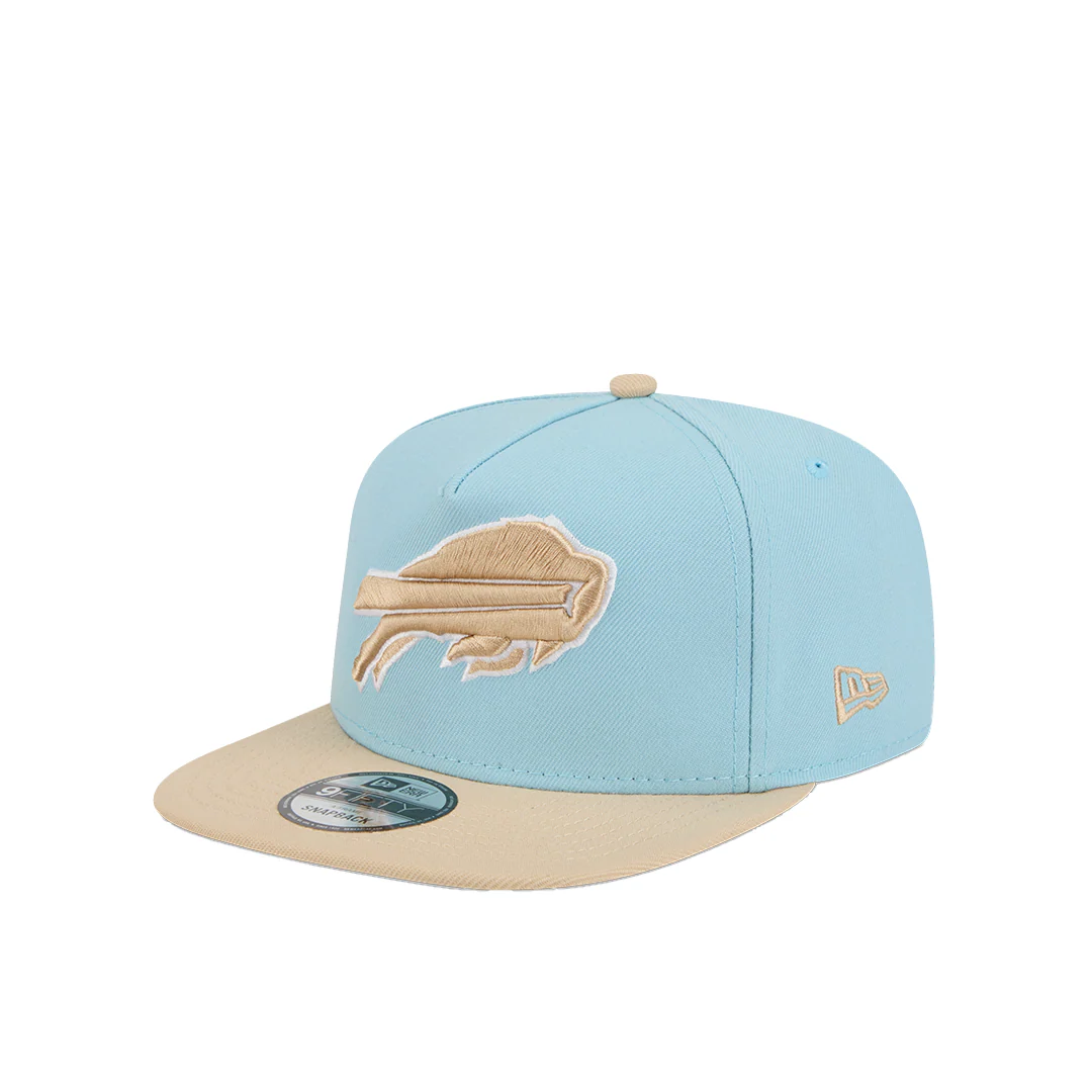 BUFFALO BILLS 9FIFTY TWO-TONE A FRAME SNAPBACK TURQUOISE & BEIGE