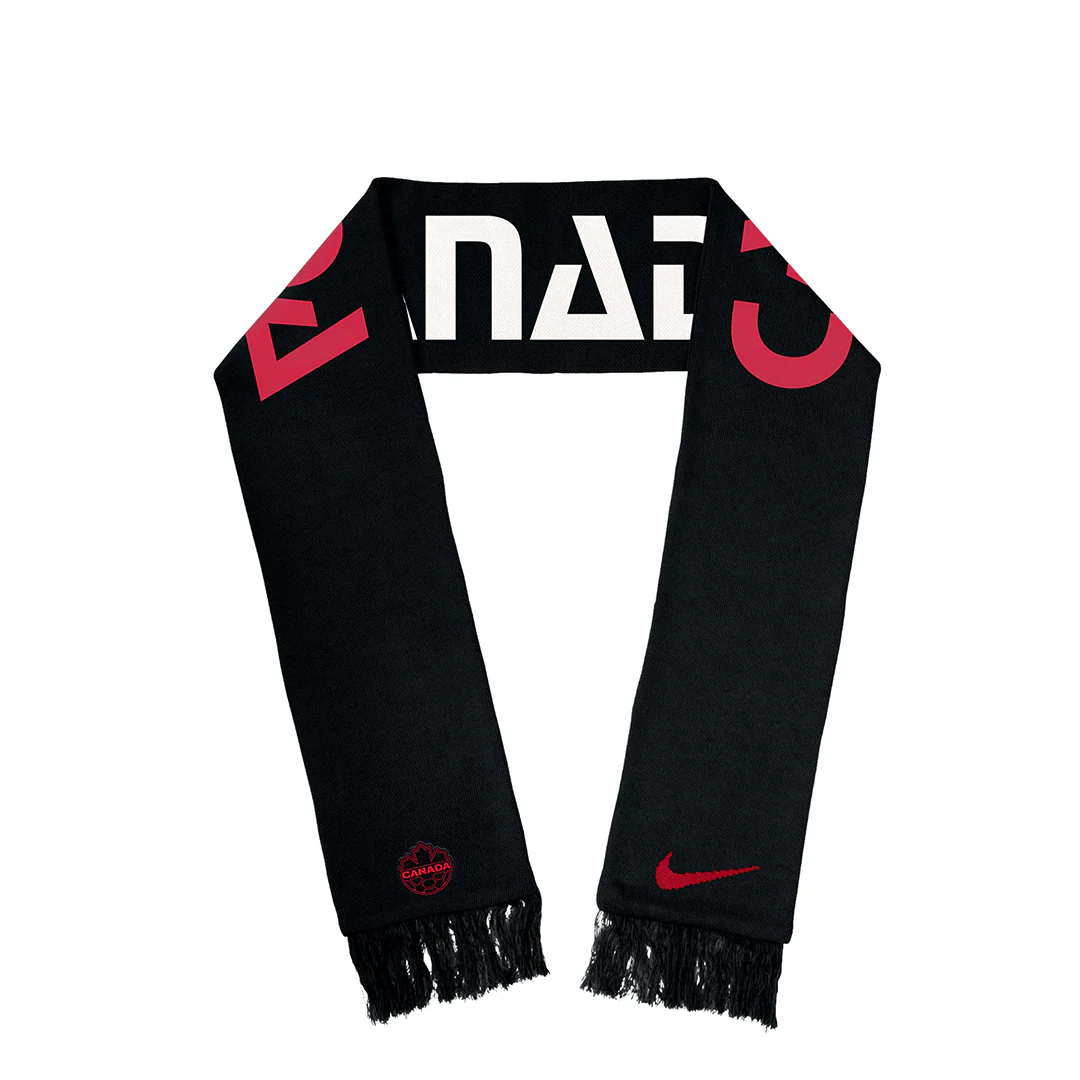 CANADA SOCCER SCARF BLACK