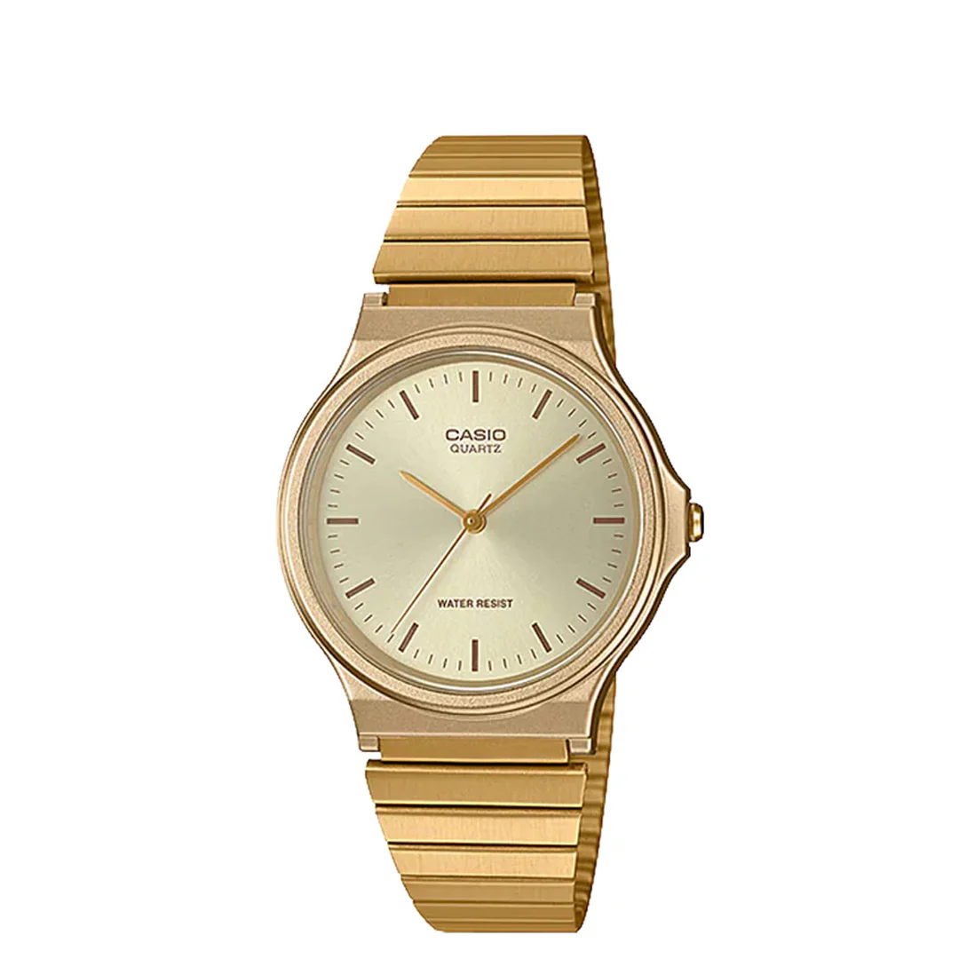 MQ-24G-9ECF STAINLESS STEEL GOLD WATCH