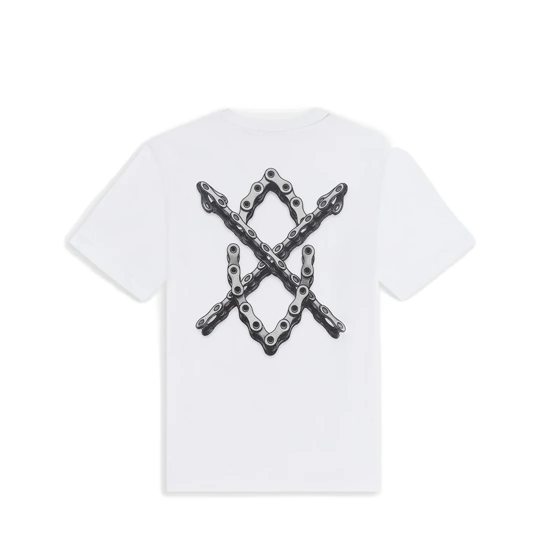 CHAIN SHIELD T-SHIRT WHITE - Image 2