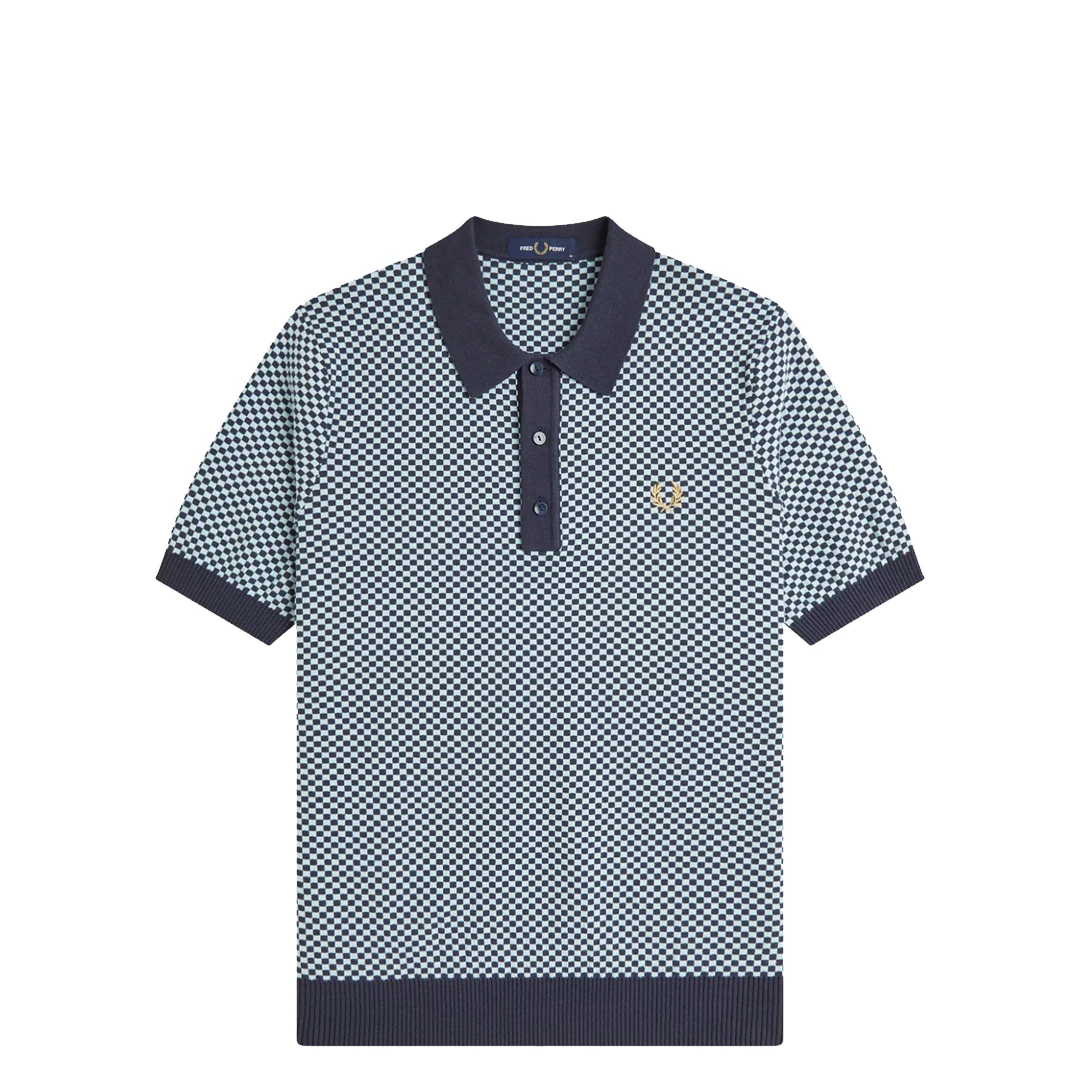 CHEQUERBOARD KNITTED SHIRT - Image 2