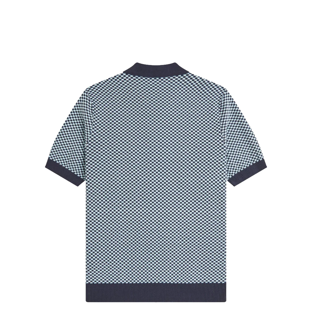 CHEQUERBOARD KNITTED SHIRT - Image 3