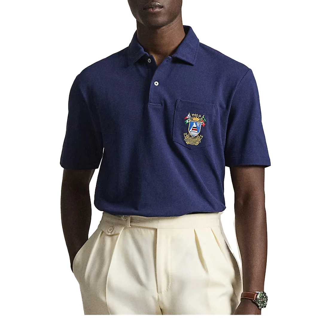 CLASSIC FIT CREST MESH POLO SHIRT - Image 2