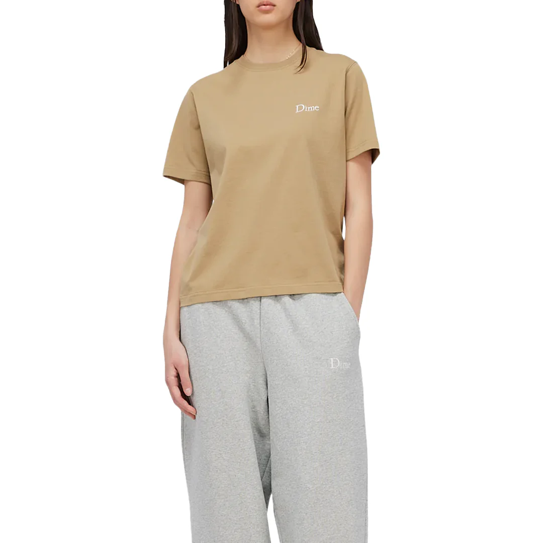 CLASSIC SMALL LOGO T-SHIRT TAN - Image 2