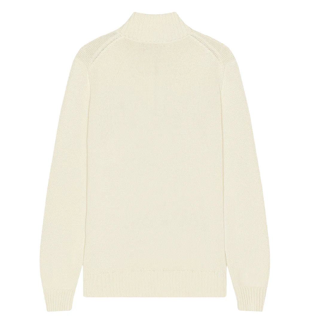 1/2 ZIP SWEATER CREAM - Image 2