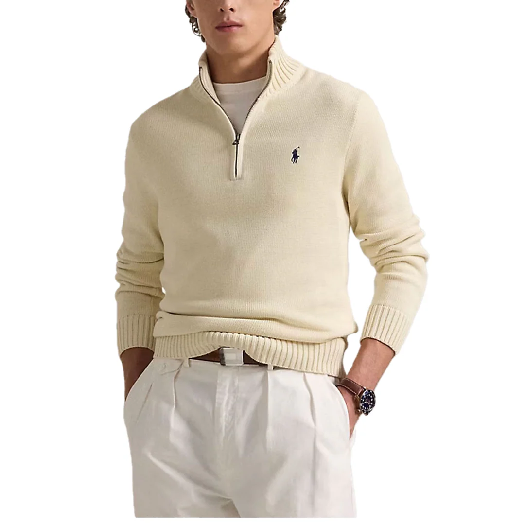 1/2 ZIP SWEATER CREAM - Image 3