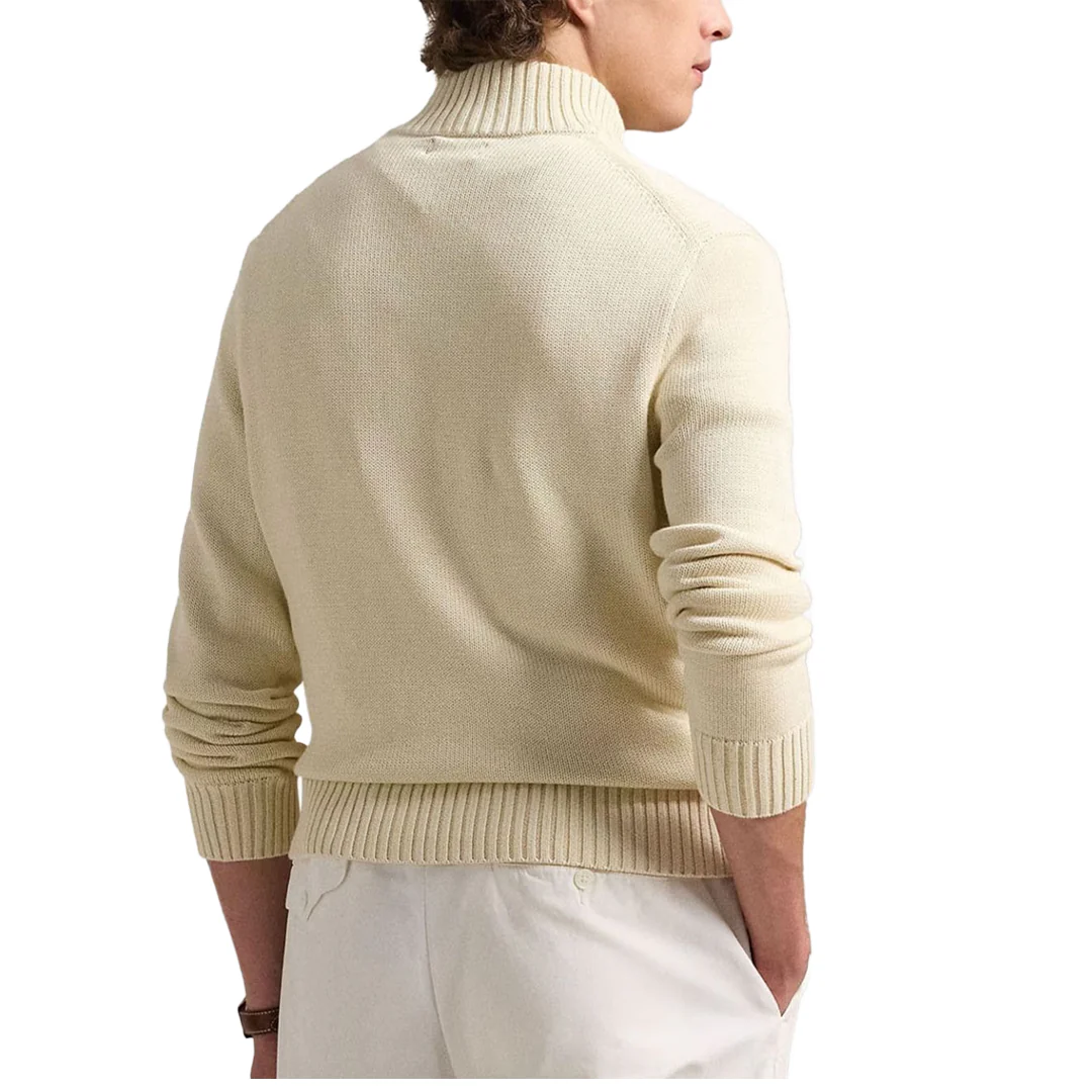 1/2 ZIP SWEATER CREAM - Image 4