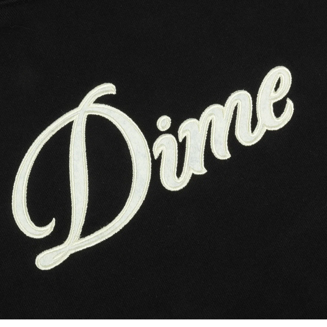 CURSIVE HOODIE BLACK/LIGHT YELLOW - Image 2