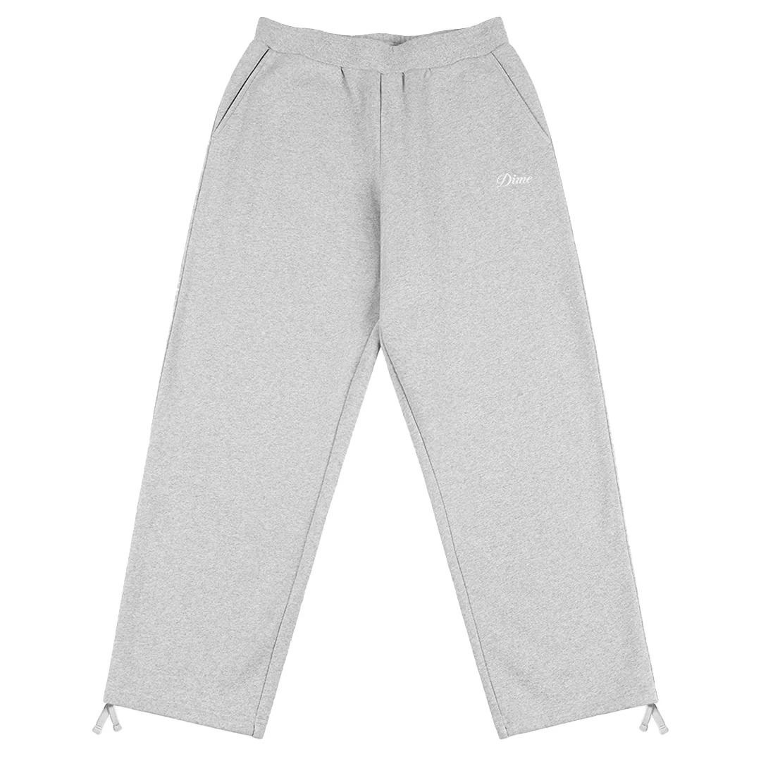 CURSIVE SMALL LOGO SWEATPANTS HEATHER GREY