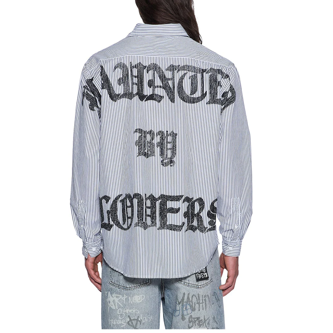 HAUNTED KSIGNATURE LONGSLEEVE BLACK STRIPE SHIRT - Image 2