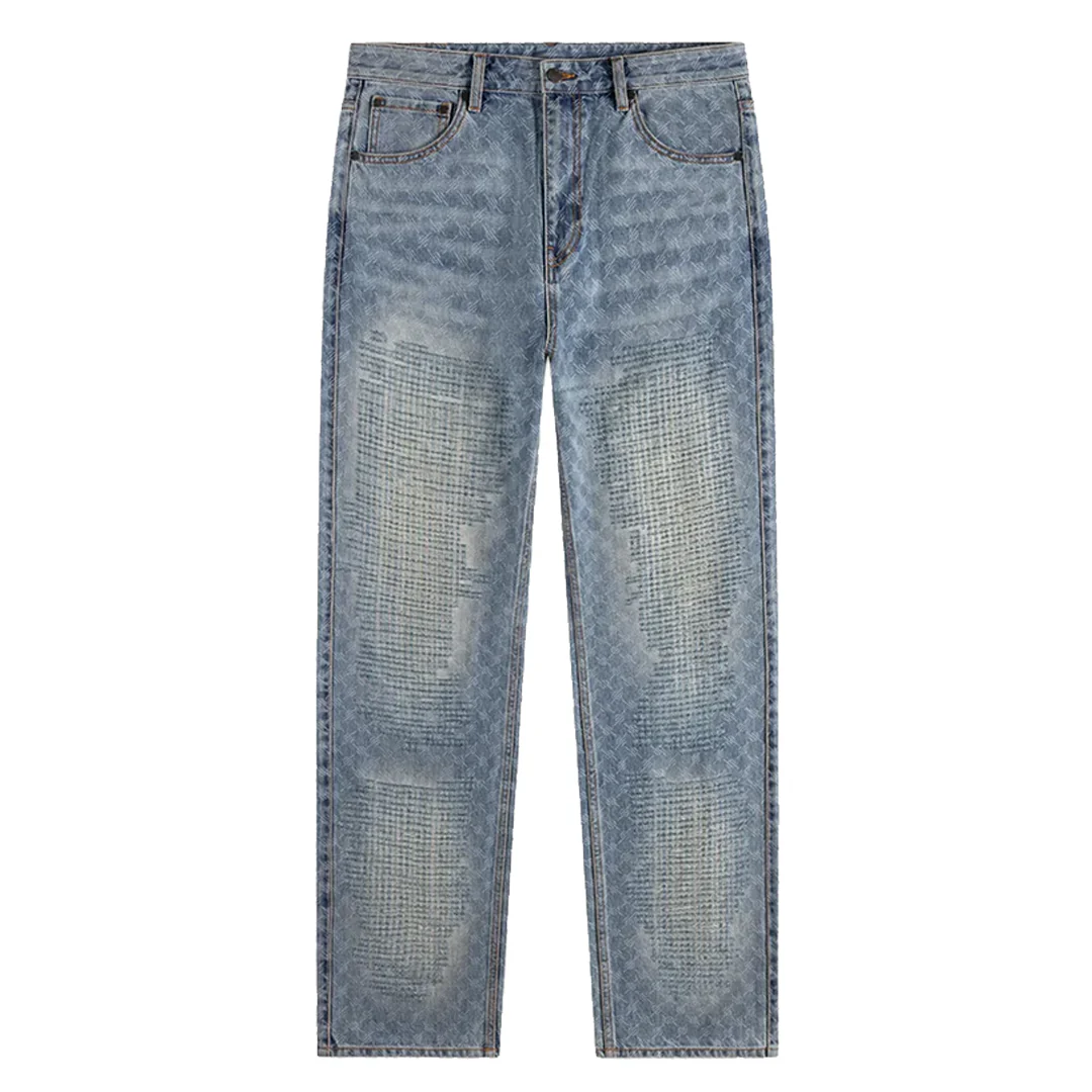 DESTROYED AMBA JEANS BLUE