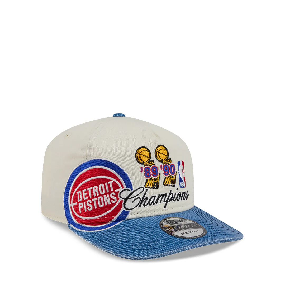 DETROIT PISTONS CHAMPIONS 19TWENTY ADJUSTABLE BEIGE HAT