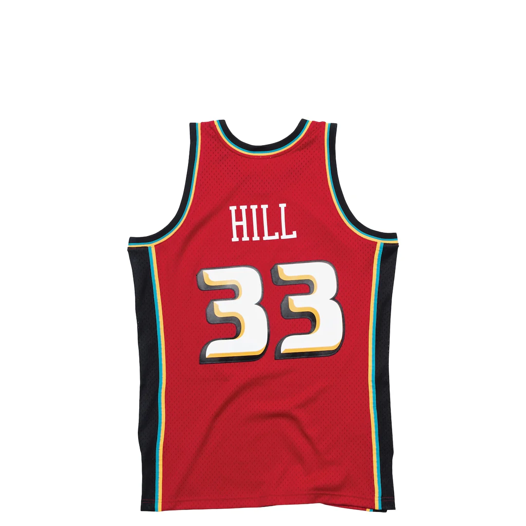 DETROIT PISTONS GRANT HILL #33 RED SWINGMAN JERSEY - Image 2