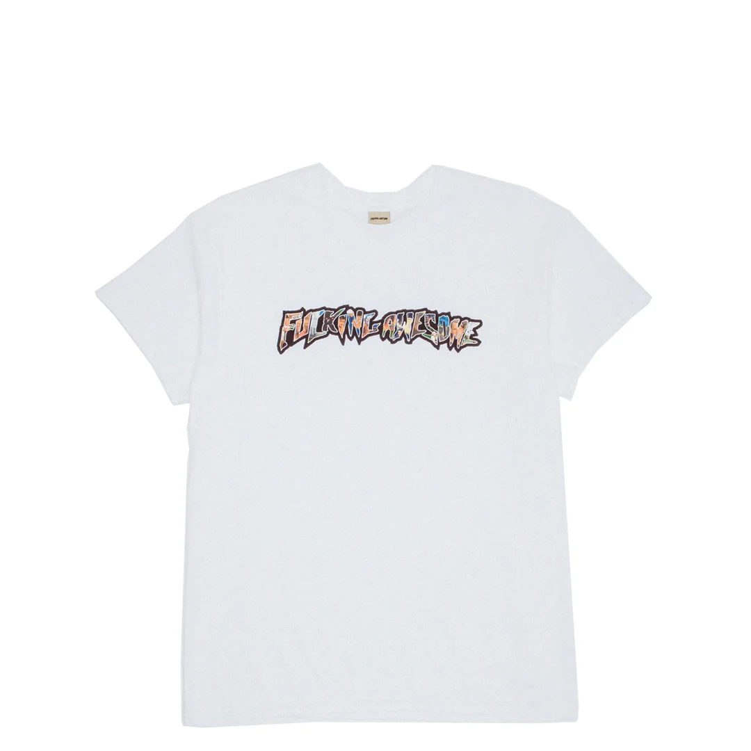 DILL COLLAGE LOGO SHORT SLEEVE TEE WHITE