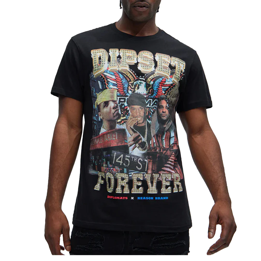 DIPSET FOREVER SHORT SLEEVE TEE BLACK - Image 2